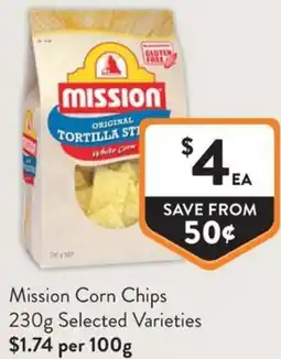 Foodworks Mission Corn Chips offer