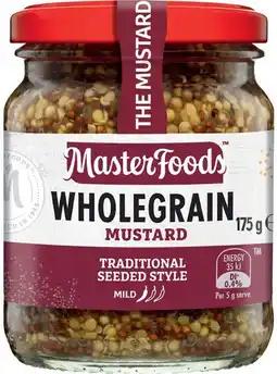 IGA MasterFoods Mustard 170‑175g or Horseradish Cream 175g Selected Varieties offer