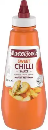 IGA MasterFoods Sweet Chilli Squeezy Sauce offer