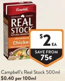 Foodworks Campbell's Real Stock offer