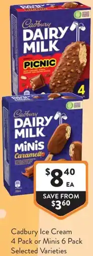 Foodworks Cadbury Ice Cream offer