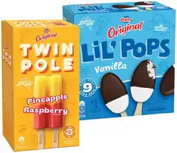 IGA Peters Original LiL’ Pops Ice Cream 9 Pack or Twin Pole 8 Pack Selected Varieties offer