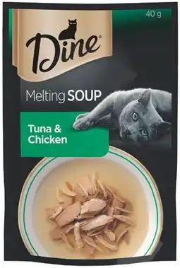 IGA Dine Melting Soup or Fine Flakes Cat Food 35‑40g Selected Varieties offer