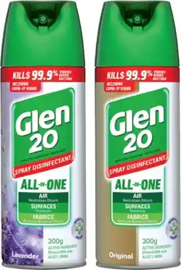 IGA Glen 20 Disinfectant Spray* Selected Varieties offer