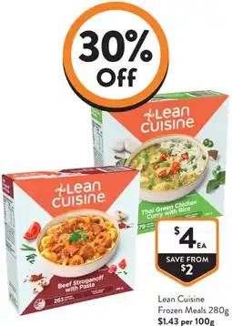 Foodworks Lean Cuisine Frozen Meals offer