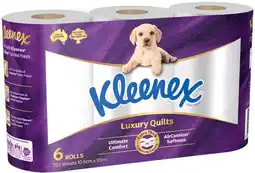 IGA Kleenex Luxury Quilts Toilet Tissue offer