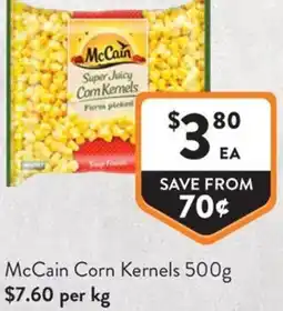 Foodworks McCain Corn Kernels offer