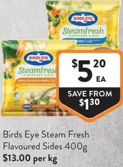 Foodworks Birds Eye Steam Fresh Flavoured Sides offer