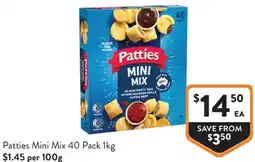 Foodworks Patties Mini Mix offer