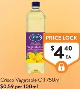 Foodworks Crisco Vegetable Oil offer