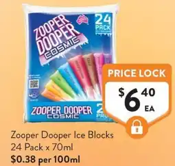 Foodworks Zooper Dooper Ice Blocks offer