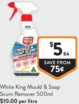 Foodworks White King Mould & Soap Scum Remover offer