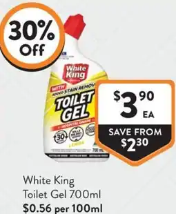 Foodworks White King Toilet Gel offer