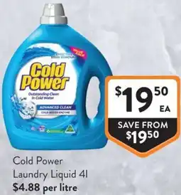 Foodworks Cold Power Laundry Liquid offer