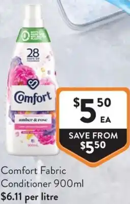 Foodworks Comfort Fabric Conditioner offer