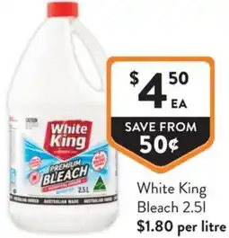 Foodworks White King Bleach offer