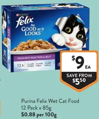 Foodworks Purina Felix Wet Cat Food offer