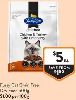 Foodworks Fussy Cat Grain Free Dry Food offer