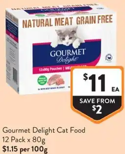 Foodworks Gourmet Delight Cat Food offer