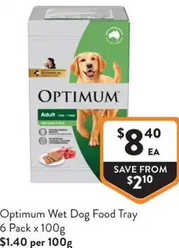 Foodworks Optimum Wet Dog Food Tray offer