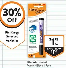 Foodworks Bic whiteboard marker black offer