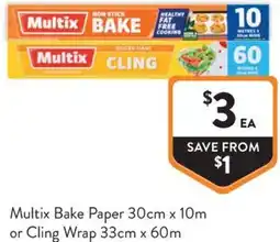 Foodworks Multix Bake Paper offer