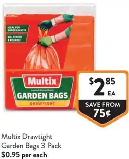 Foodworks Multix Drawtight Garden Bags offer