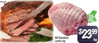 Wa boneless lamb leg
