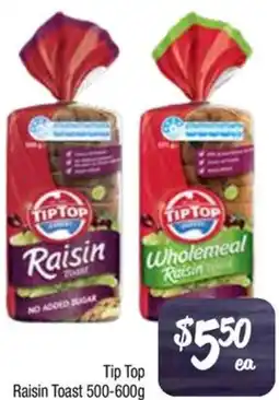 Foodworks Tip Top Raisin Toast offer
