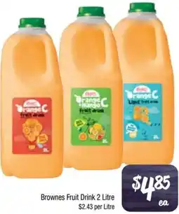 Foodworks Brownes Fruit Drink offer