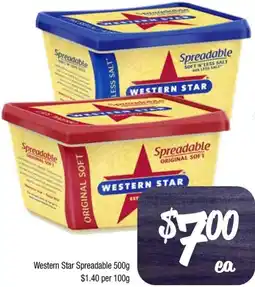 Foodworks Western Star Spreadable offer