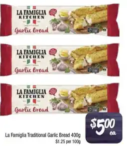 Foodworks La Famiglia Traditional Garlic Bread offer