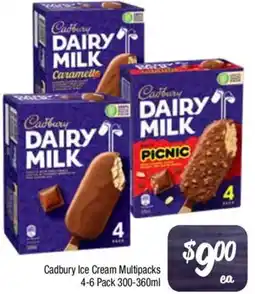 Foodworks Cadbury Ice Cream Multipacks offer