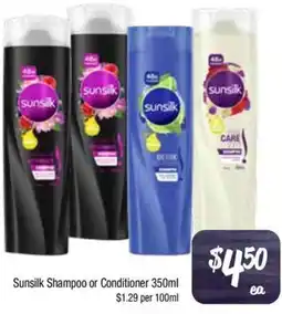 Foodworks Sunsilk Shampoo or Conditioner offer
