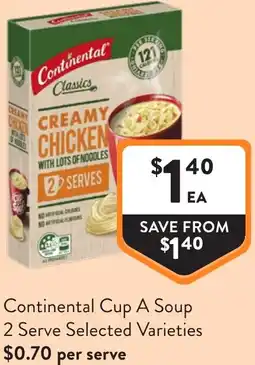 Foodworks Continental Cup A Soup offer