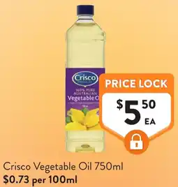 Foodworks Crisco Vegetable Oil offer