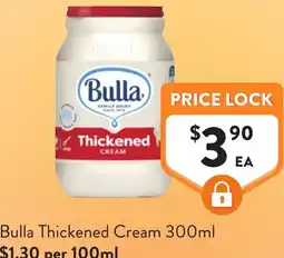 Foodworks Bulla Thickened Cream offer