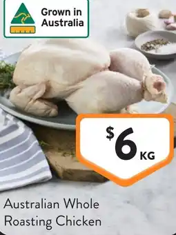 Foodworks Australian Whole Roasting Chicken offer