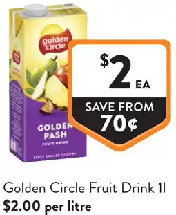 Foodworks Golden Circle Fruit Drink offer
