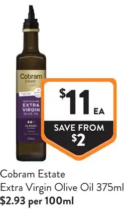 Foodworks Cobram Estate Extra Virgin Olive Oil offer