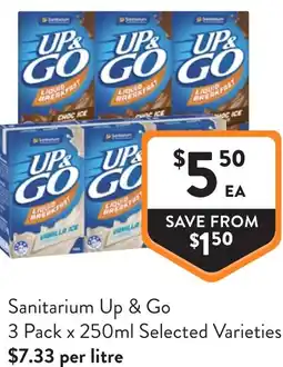 Foodworks Sanitarium Up & Go offer
