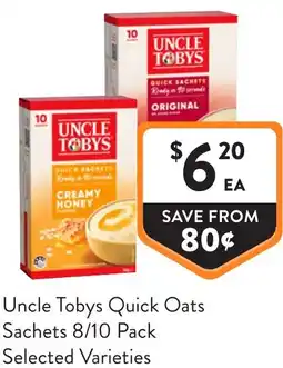 Foodworks Uncle Tobys Quick Oats offer