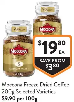 Foodworks Moccona Freeze Dried Coffee offer