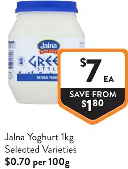 Foodworks Jalna Yoghurt offer