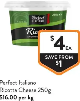 Foodworks Perfect Italiano Ricotta Cheese offer