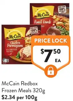 Foodworks McCain Redbox Frozen Meals offer