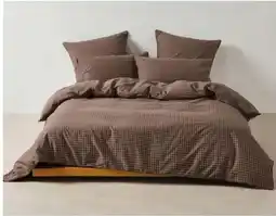 Myer Volley Check Quilt Cover Set e.g. QS offer
