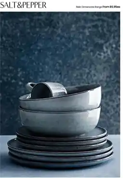 Myer SALT&PEPPER Relic Dinnerware Range offer