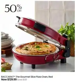 Myer BACCARAT® The Gourmet Slice Pizza Oven, Red offer