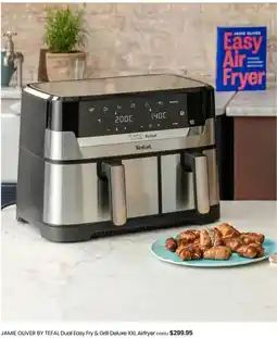 Myer JAMIE OLIVER BY TEFAL Dual Easy Fry & Grill Deluxe XXL Airfryer offer